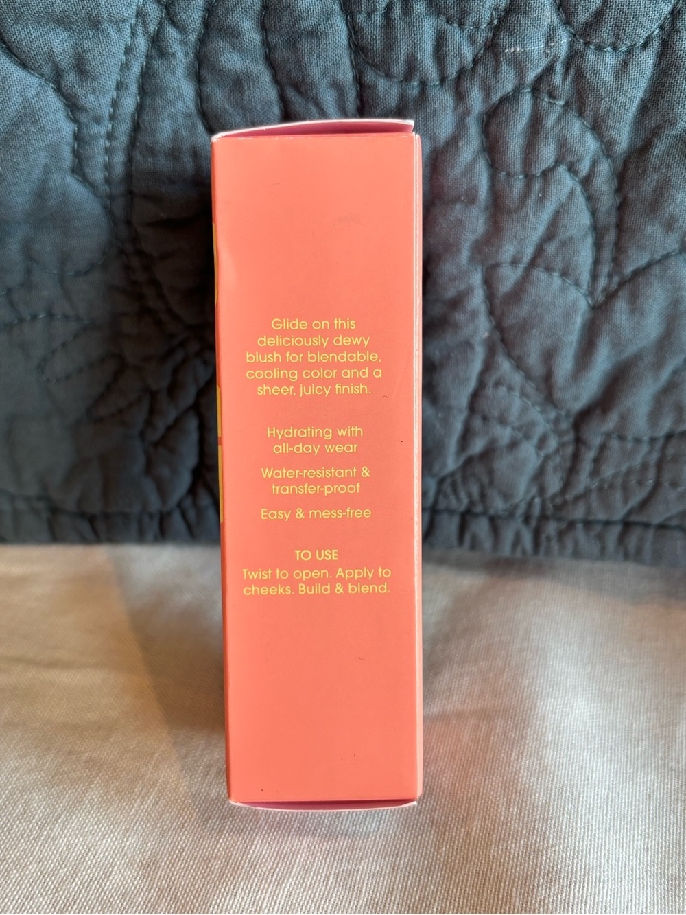 Benefit Flush Stick Dewy Gel Blush Shellie Coral Pink Full Size New Cream Blush - Picture 3 of 5
